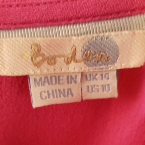 Boden Womens Barbie Pink Sleeveless Flowy Top 10 - Picture 4 of 6